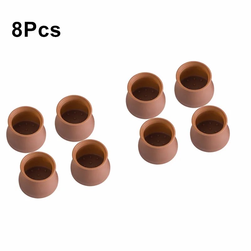 Brown Round 8PCS