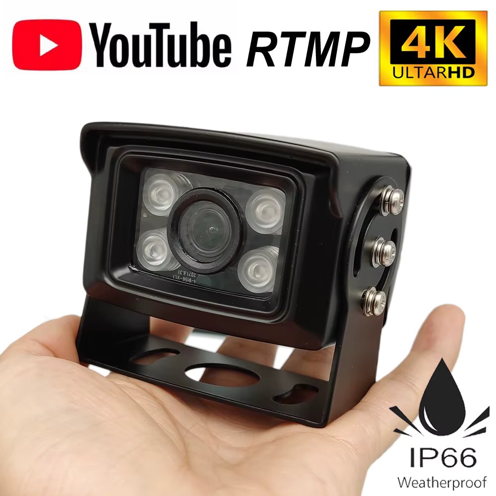 IMX415 4K 8MP 5MP POE YouTube Live Streaming Human IP Camera RTMP Hikvision Protocol 256SD TF Card 20M IR YouTube Facebook Wozza