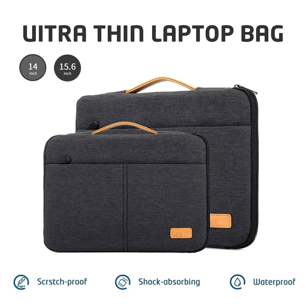 Protective Laptop Sleeve Case for 13.3 14 15.6 16 Inch New MacBook Pro M3 Max M2 M1 Slim Carrying Laptop Bag Men Women