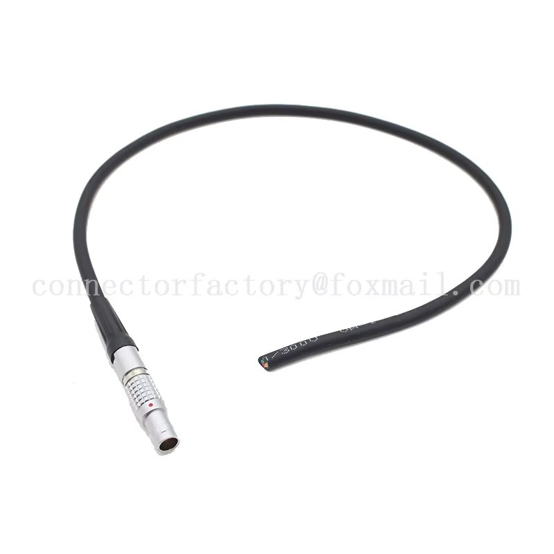 FGG 0B 1B 2 3 4 5 6 7 8 9 10 12 14 16 Pin Black Male Plug Connector Welding Shielding Cable For Camera Power Flying Leads Cable