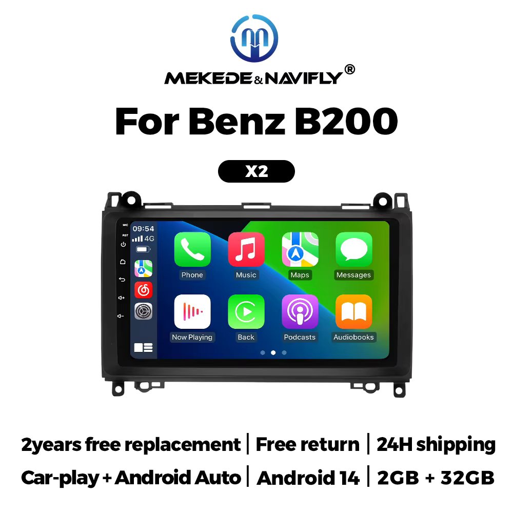 MEKEDE Car Radio GPS Carplay For Mercedes Sprinter Benz B200 Vito W639 Viano B Class W169 W245 W209 Car Stereo Multimedia Player