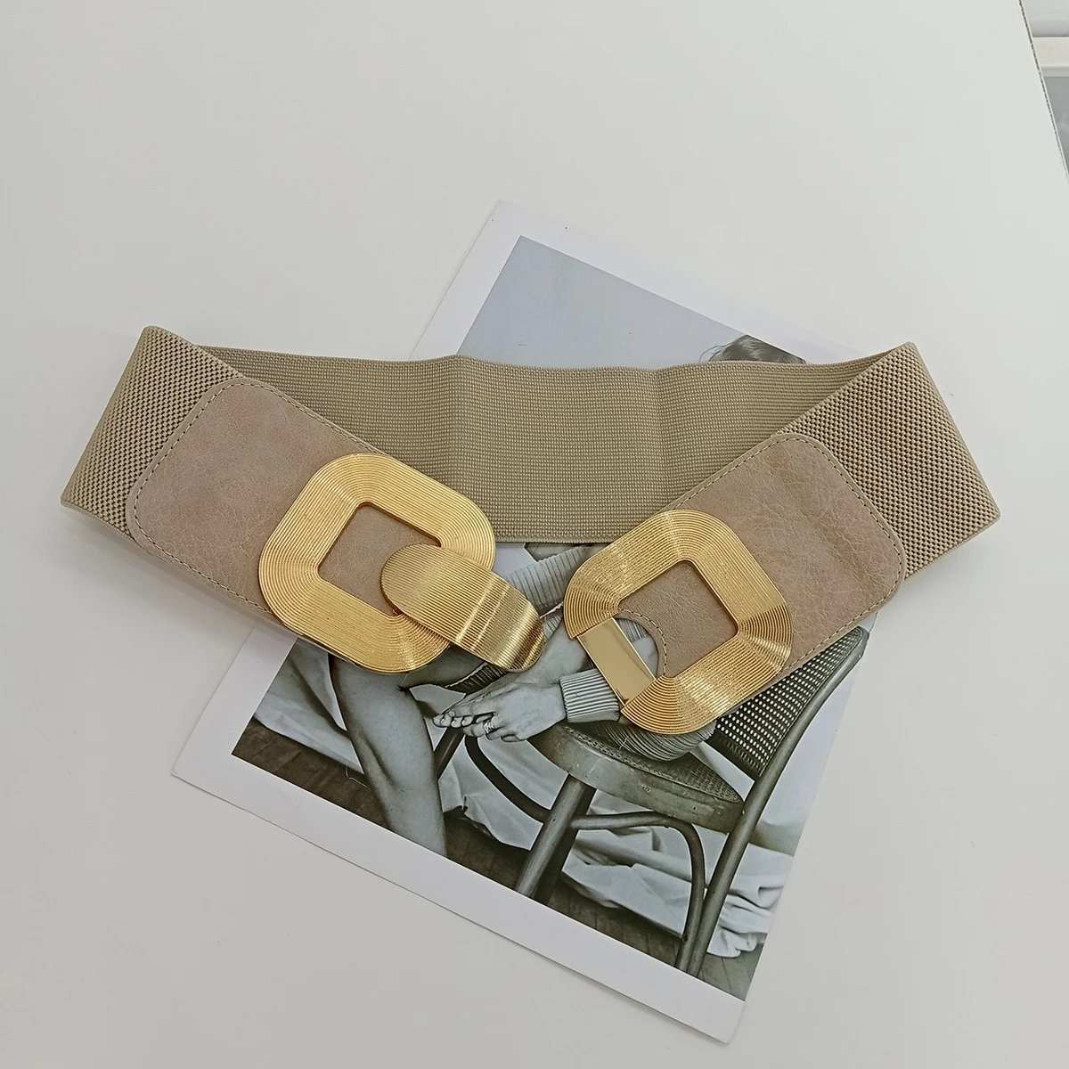 beige belt