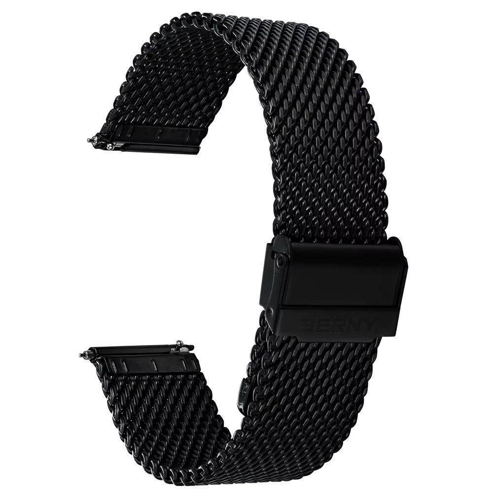 Mesh Watch Band for Mens Quick Release Adjustable Milanese Bracelet Mesh Watch Straps 18 20 22 24 mm Stainless Steel Watchbands