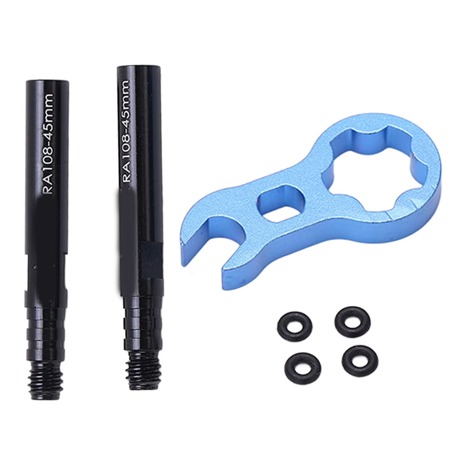 French Valve Extension RISK Tire Valve Extender Kit Tube French Valve Stem Extension Aluminium Alloy for Road