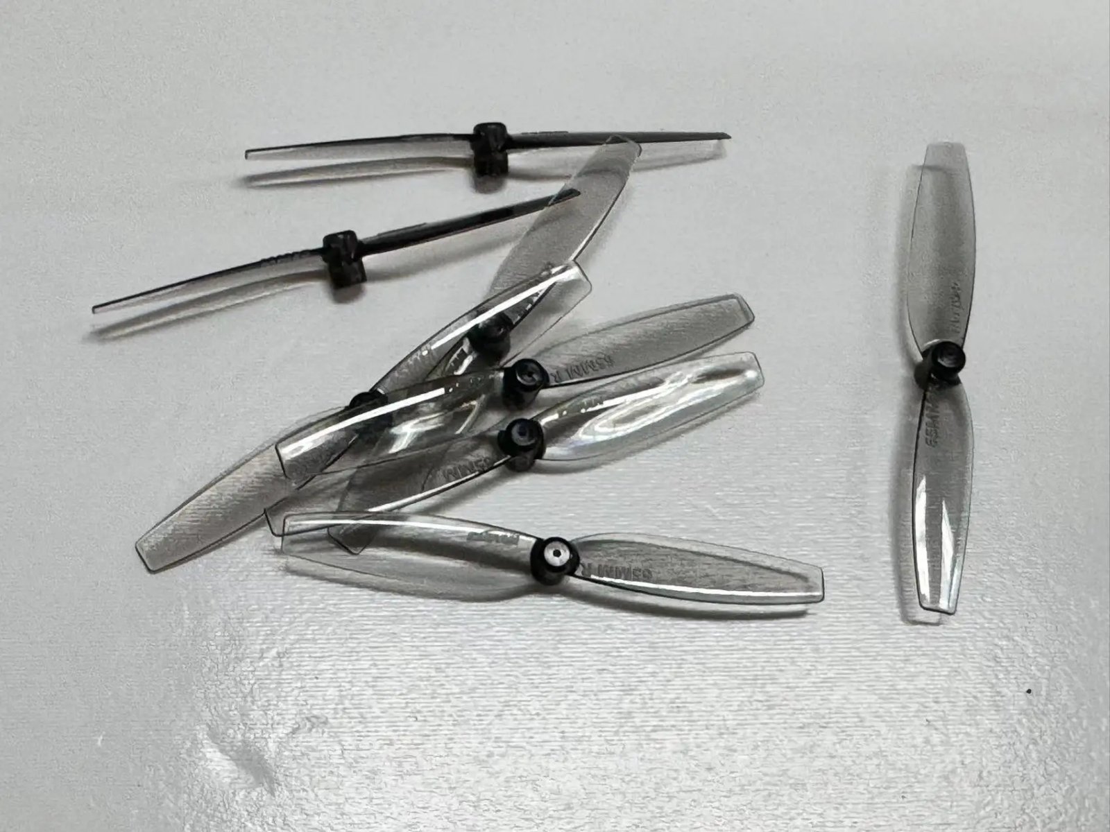 4Pairs Gemfan 65mmS 65mm 2-Blade PC Propeller 1mm 1.5mm for RC FPV Racing Freestyle 2.5inch Cinewhoop Toothpick Drones DIY Parts