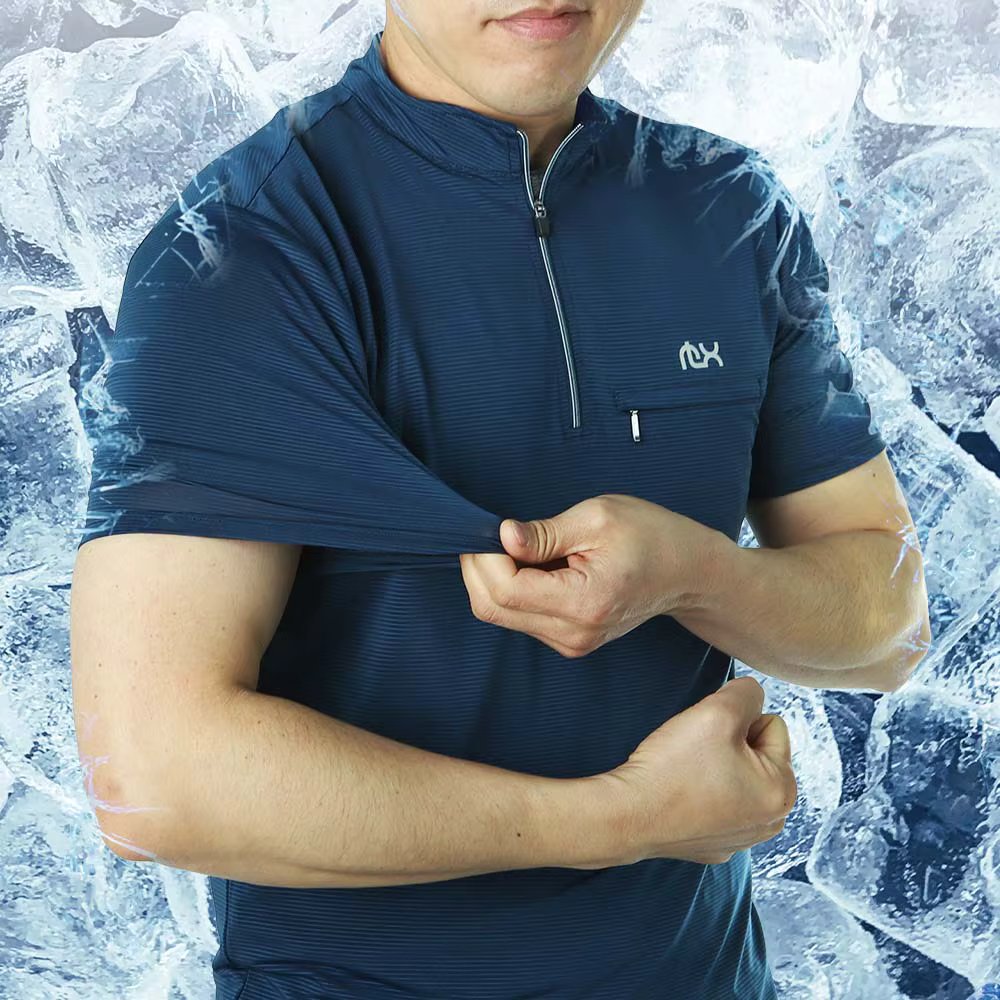 Men's Super Cool Fridge Span and a Half-sleeved Lit Santi Work Outwear T-Shirt Outdoor 322