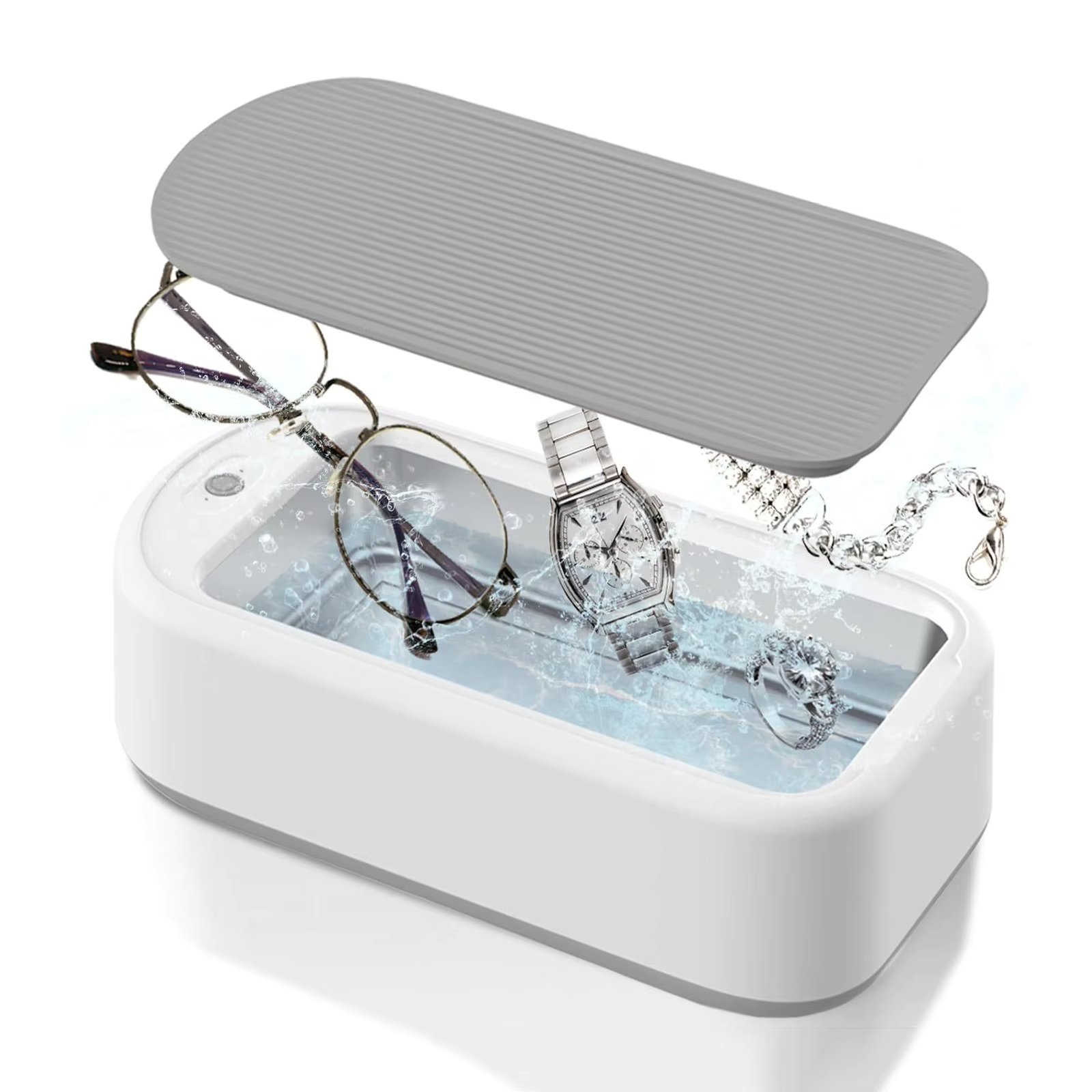 Ultrasonic Glasses Cleaning Machine Ultrasound Jewelry Cleaner High Frequency Cleaning Instrument For Jewelry Toothbrushes Wash