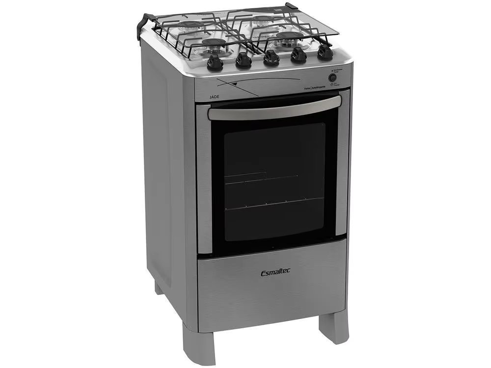 Stove 4 Kits Esmaltec Silver Jade - Bivolt