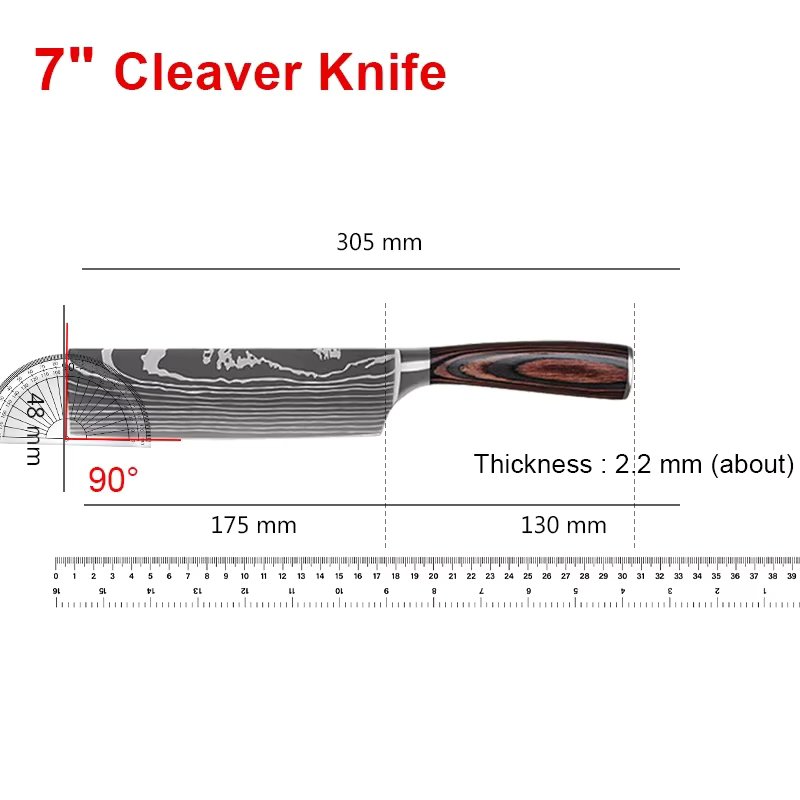 7inch cleaver knife