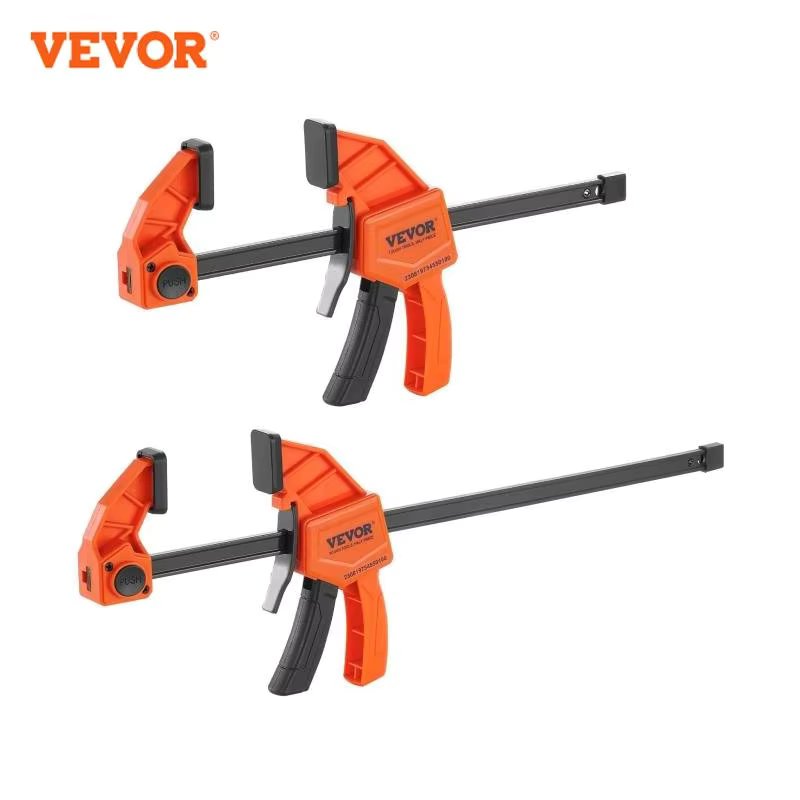 VEVOR Bar Clamps Woodworking Work Bar Mini 6/12/24in F Clamp Clip Set Hard Quick Ratchet Release Clip DIY Carpentry Hand Tool