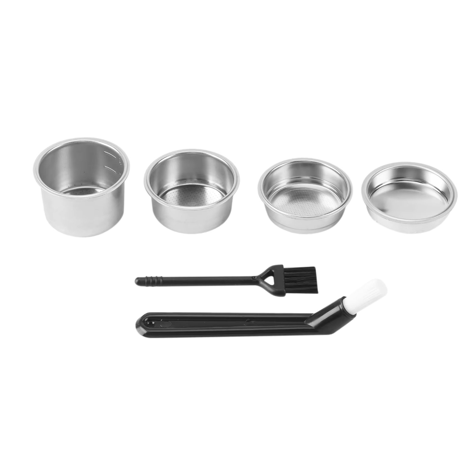 51mm Filter Basket 1/2/4 Cup for Espresso Bottomless Portafilter, Compatible with Delonghi, Breville 51mm Coffee Machine