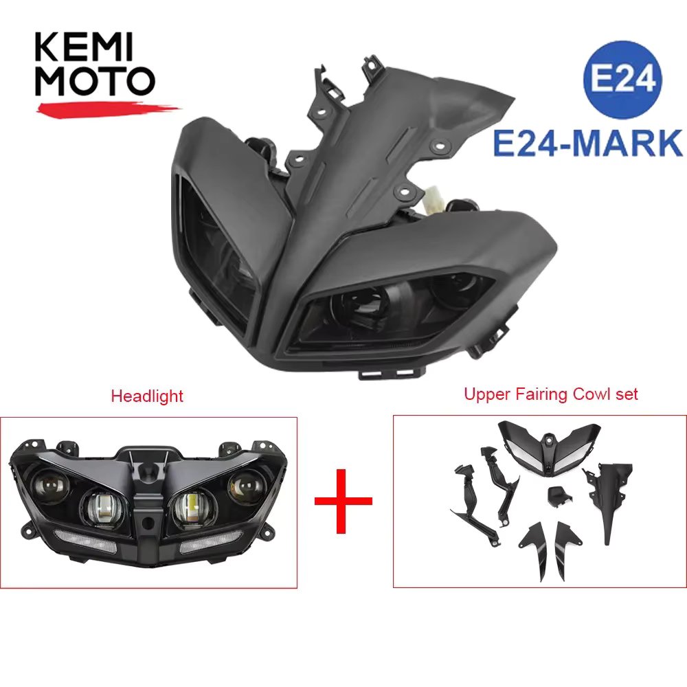 MT09 2017-2020 Headlight Motorcycle Front Head Cowl Upper Nose Fairing Holder Cover Set Waterproof For YAMAHA MT 09 MT-09 FZ09