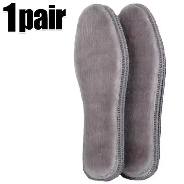 2/4pcs Warm Felt Insoles Thicken Warm Heated Insoles for Men Women Winter Shoes Breathable Snow Boots Imitation Rabbit Shoe Pads