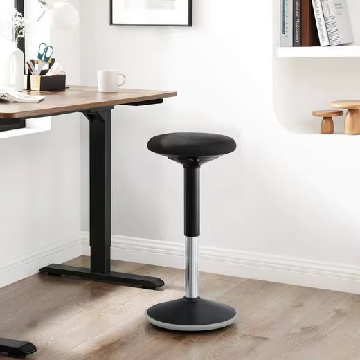 SONGMICS Swivel chair, ergonomic working stool, 360 °, height adjustable