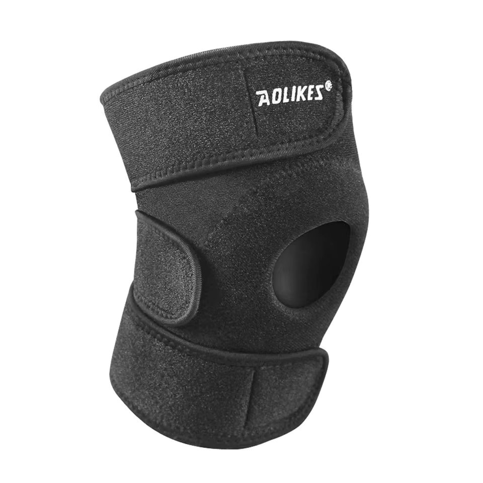 AOLIKES 1PCS Knee Support Brace for Men Women, Adjustable Compression Sleeve Wrap Patellar Pad Tendon -Injury Recovery,Running