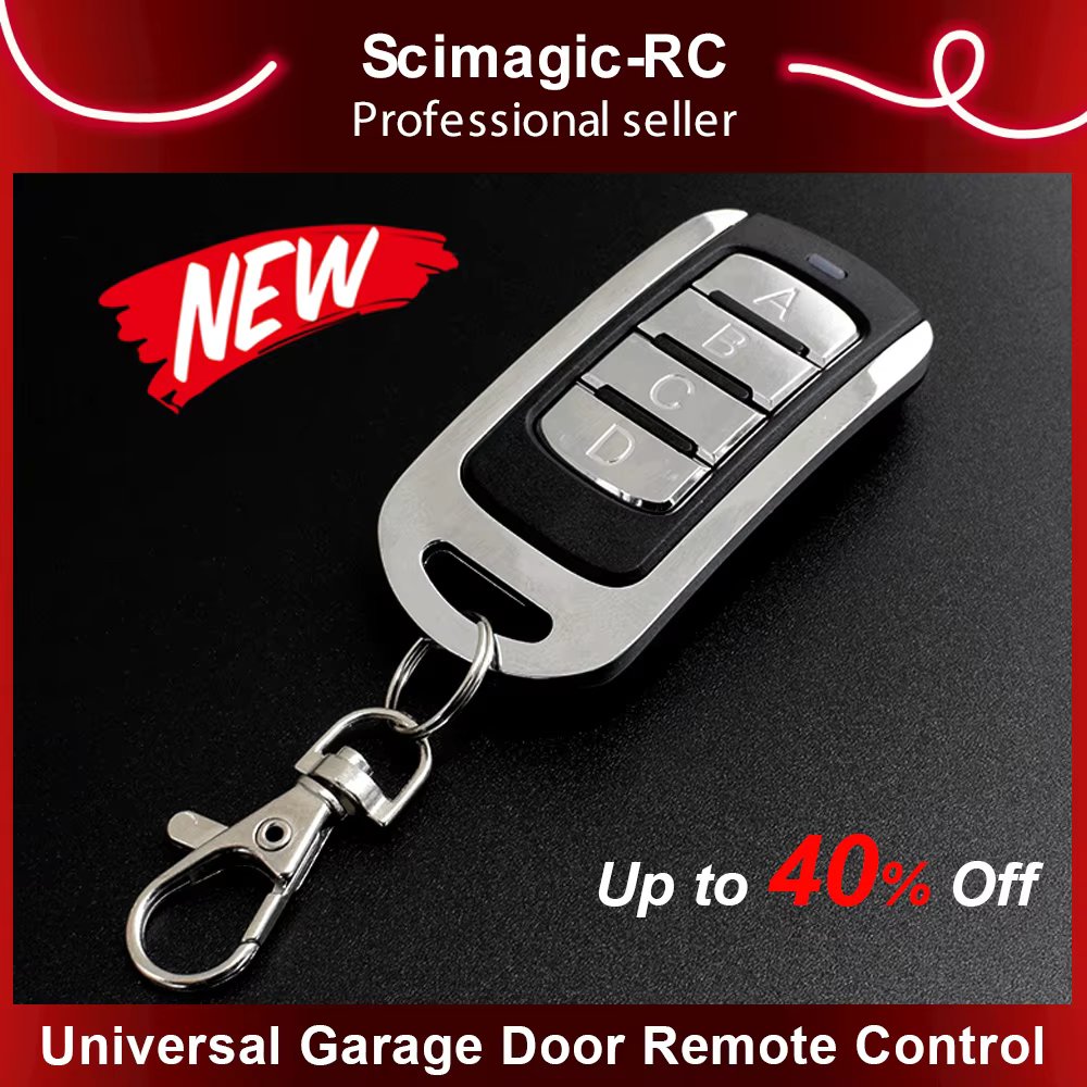 Garage Door Remote Control AUTO SCAN Multi Frequency Duplicate 280-868MHZ Multi brand 433.92MHz Fixed Rolling Code Gate Opener