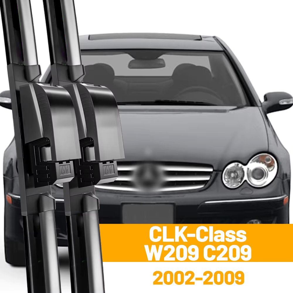 Wiper Front Wiper Blades For Mercedes Benz CLK-Class W209 C209 CLK 200 240 270 280 320 350 500 550 55 63 AMG 22"+22" Accessories