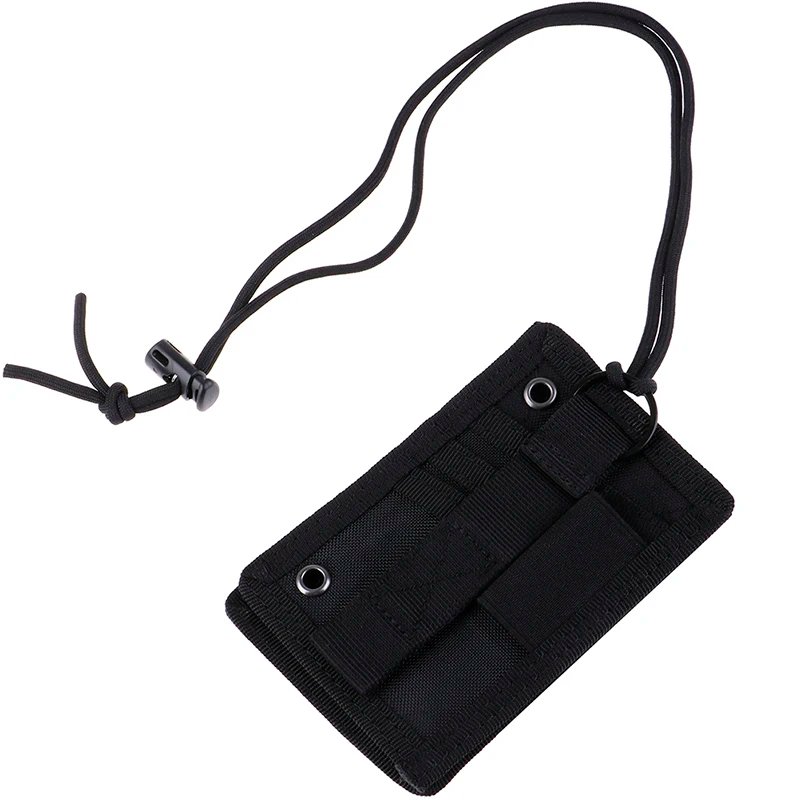 HOT SALE 1pc ID Card Holder Army Fan Tactical ID Card Case Patch Neck Lanyard and Credit Card Organizer