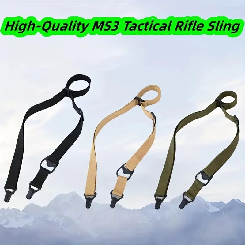 MS3 Sling, Adjustable Multi-functional Nylon Sling: High-quality GunSling For Camping And Travel