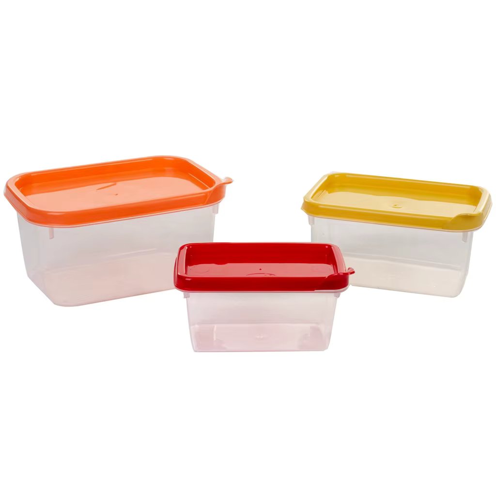 PLASTIC 3PC RECTANGULAR KIT 250/450/700ml PLASUTIL