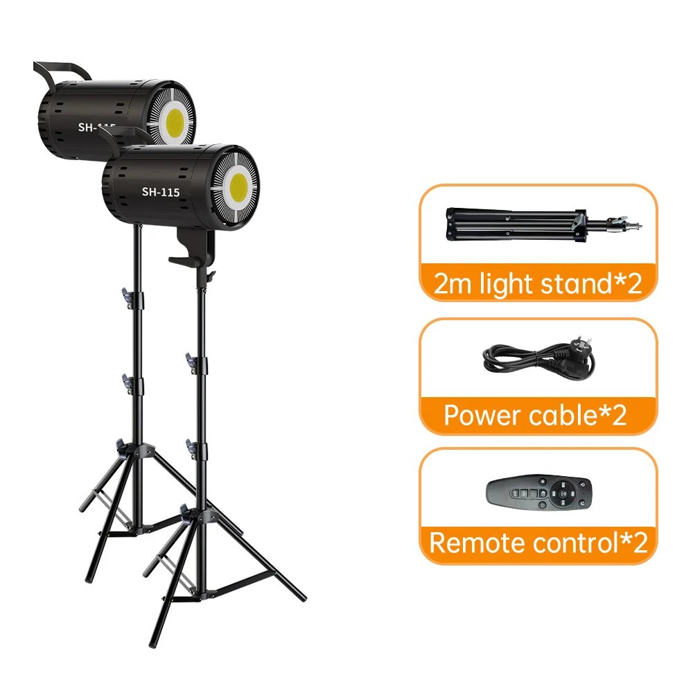 2pcs 115W tripod
