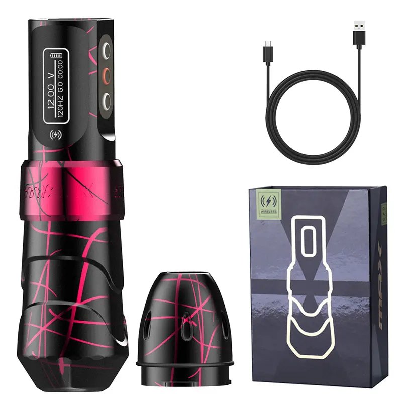 YILONG Flux Max Professional Wireless Pen Tattoo Machine High Capacity Battery Stroke 3.5mm Permanent Makeup Machines Supply