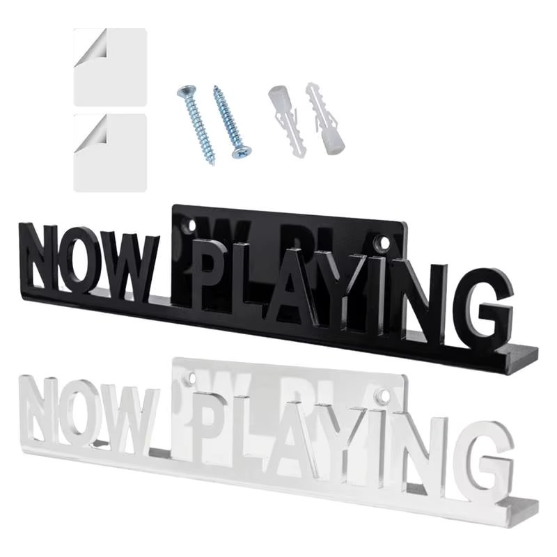 Acrylic Record Shelf Wall Mount Now Playing Wall Mount DVDs Record Display Stand Vinyl Record Shelf For Albums