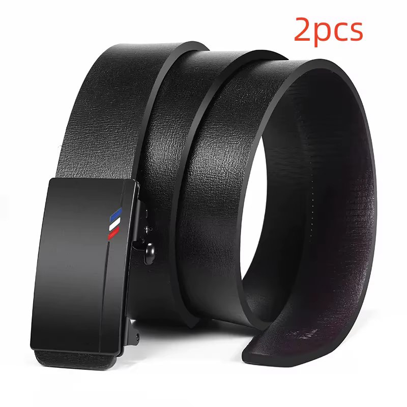 1/2PCS New Product High Quality Men's Toothless Automatic Buckle Casual Men's Business Fashion Brand Belt