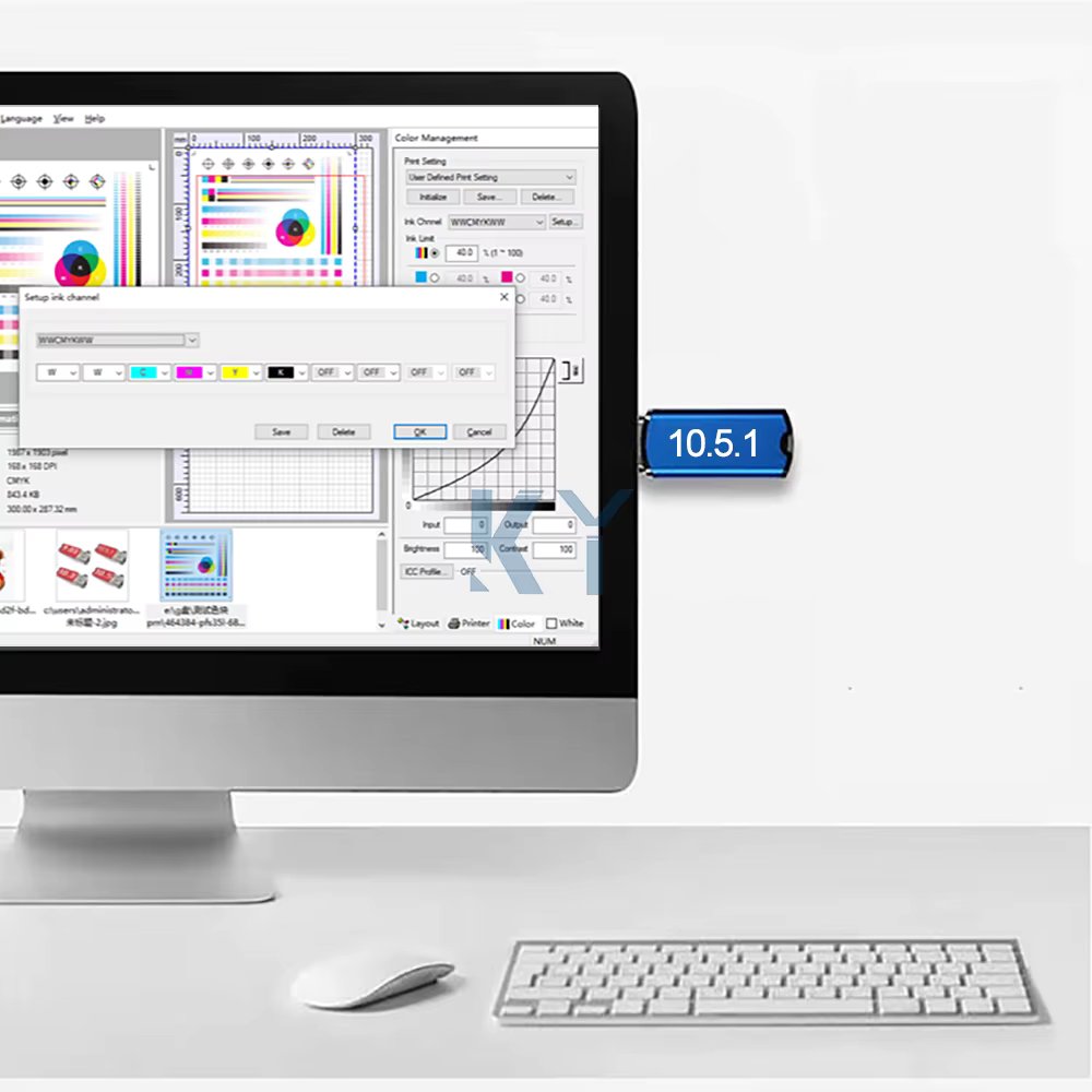 New Version RIP Dongle DTF 10.5.1 10.3 9.03 DTG RIP Software 10.3 For Epson L805 L800 R1390 I3200 XP1500 L1800 RIP Softwre