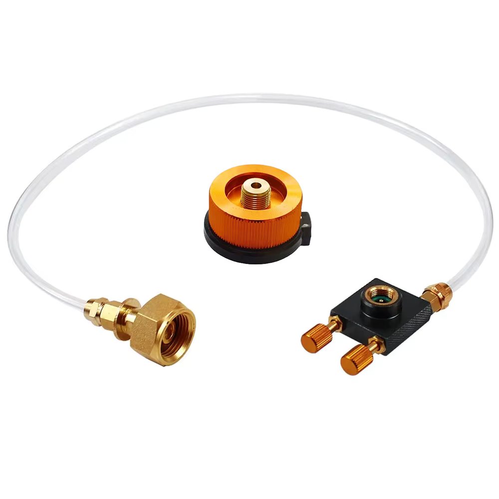 Camping Gas Stove Gas Refill Adapter Hiking Outdoor Burner Bridge card type Long Flat Gas Tank  Furnace Coupler  Connector