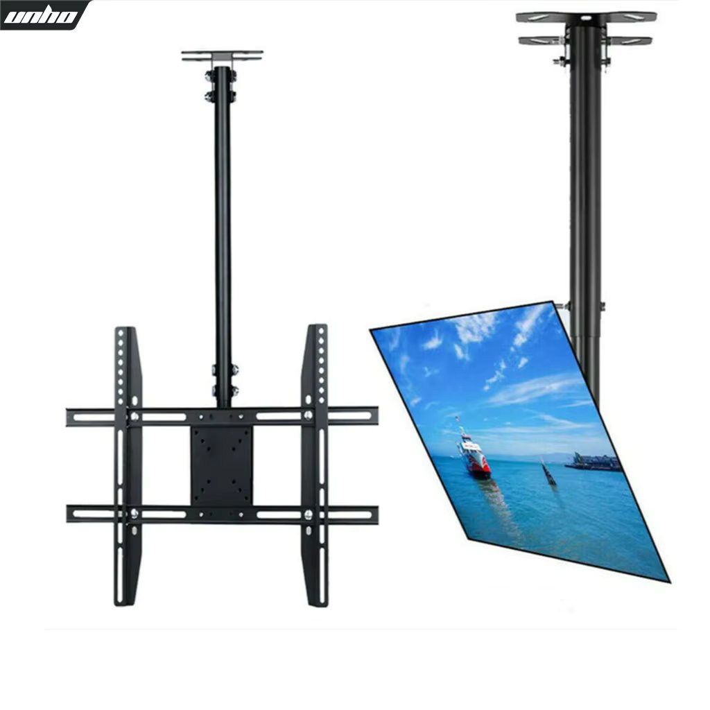 Adjustable Ceiling TV Mount Tilt Swivel Bracket Fits Most 26-65" LCD LED Plasma Monitor Panel Screen Weight Capacity 66 LBS