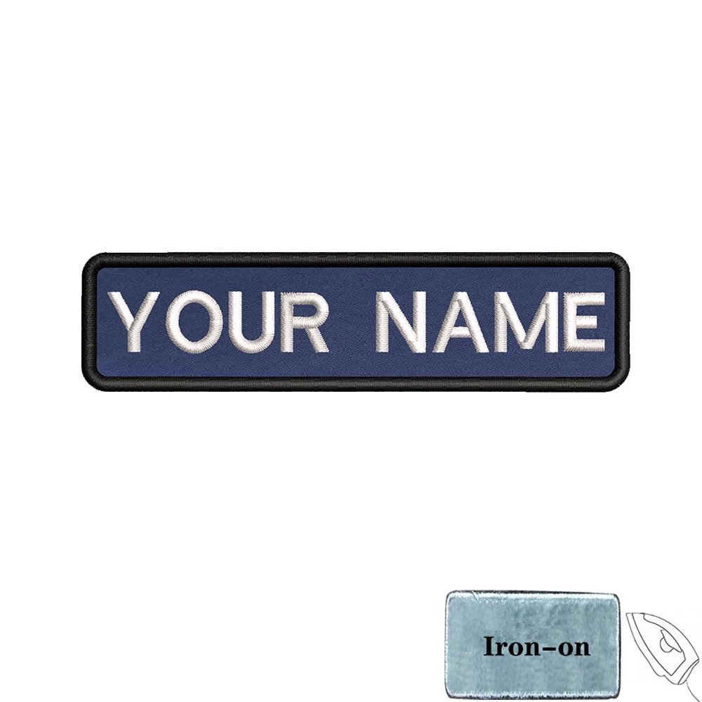 Navy blue-iron on