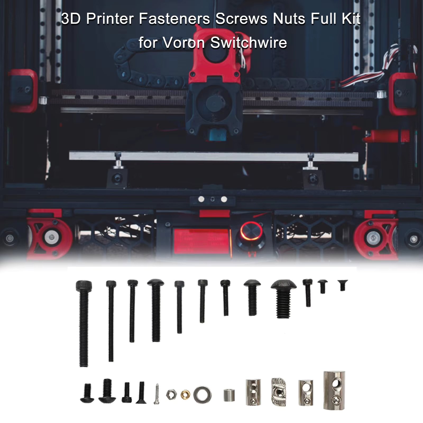 3D Printer Fasteners Screws Nuts Full Kit For Voron Switchwire Voron0.1 Screws Nut Full Kit
