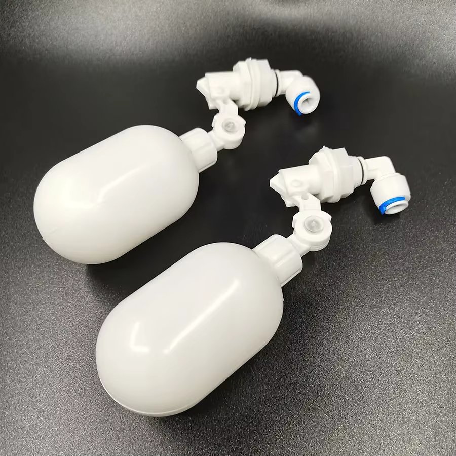 1/4" 3/8" Mini Float Valve Aquarium Fish Tank Water Dispenser Float Ball Valve Water Tank Level Control Reverse Osmosis System