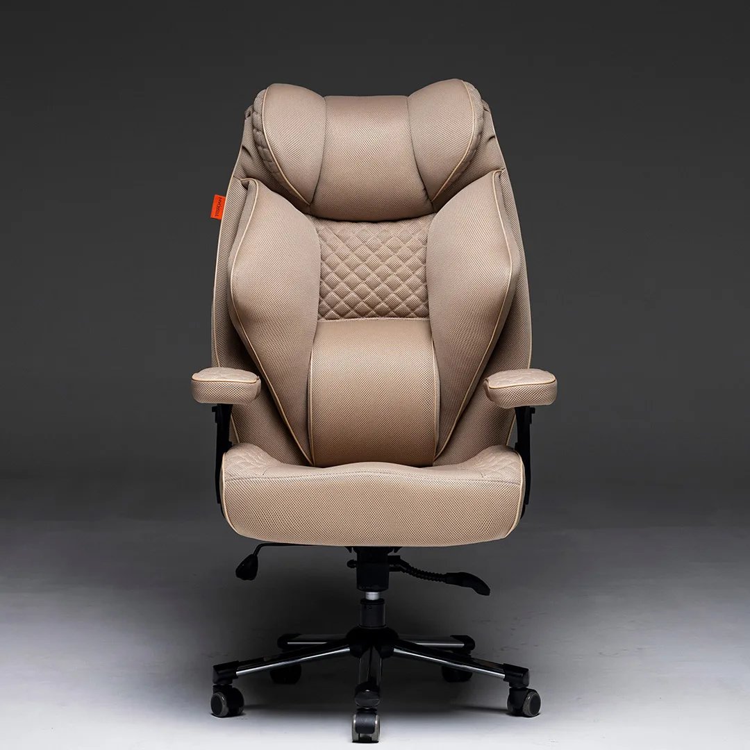 Beige-mesh chair