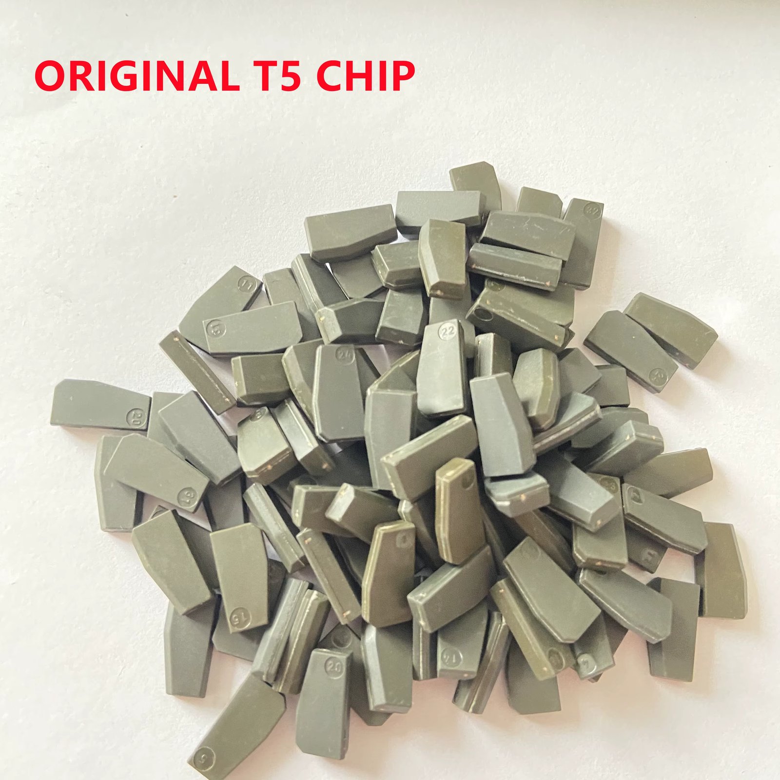 original T5 Ceramic Chip ID20 ID 20 ID 13 T20 ID13 Transponder Chip Car Key Chip 10/20/50/100PC