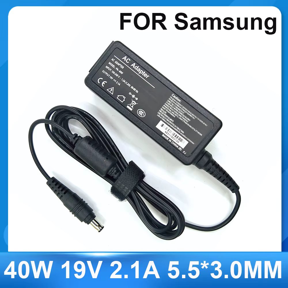 Laptop Adapter 40W 19V 2.1A 5.5*3.0mm laptop AC Adapter Charger For Samsung Sense 630 pro 680 850 N145 N110 N102S X05 Notebook