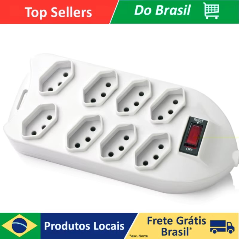 Socket Ruler Line Filter with 8 Sockets