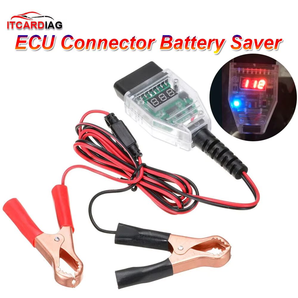 Universal Car OBD2 Battery Replacement  ECU Connector Battery Saver Auto ECU Memory Savers Automotive OBD 2 Emergency Electrical