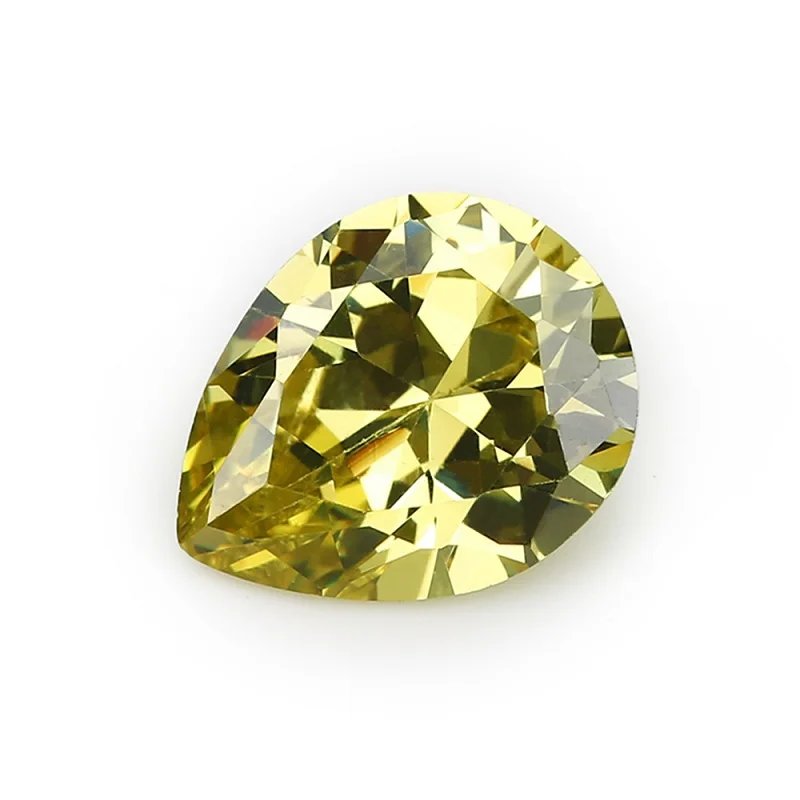 Pear Cut 5A CZ Stone 2x3~13x18mm Synthetic Gems Zircon Color Cubic Zirconia For Jewelry