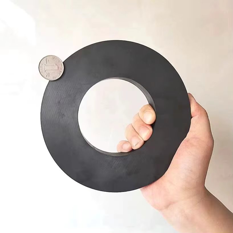 Ferrite Ring Magnets Grade 12 Heavy Duty Ceramic Magnets for Industry Science Crafts Hobbies Y30 Ring Ferrite Magnet Black Round