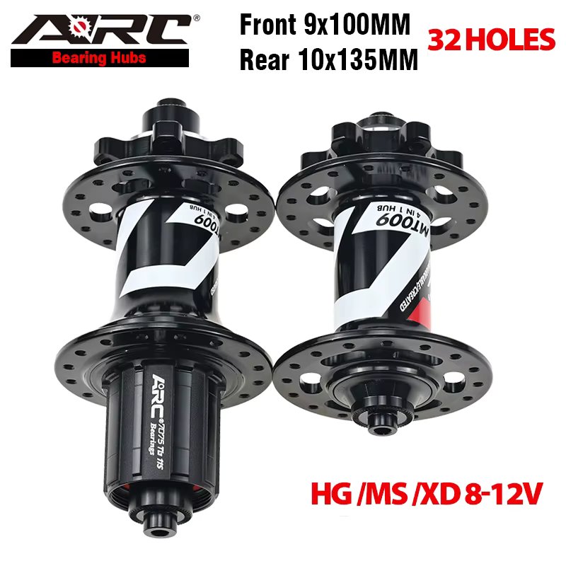 ARC 6 Pawls Hub MT009 MTB Hub Front 9x100 Rear 10x135mm 6 Bolt Disc Brake Bike Bicycle Hub HG Micro Spline Sram XD 8 9 10 11 12v