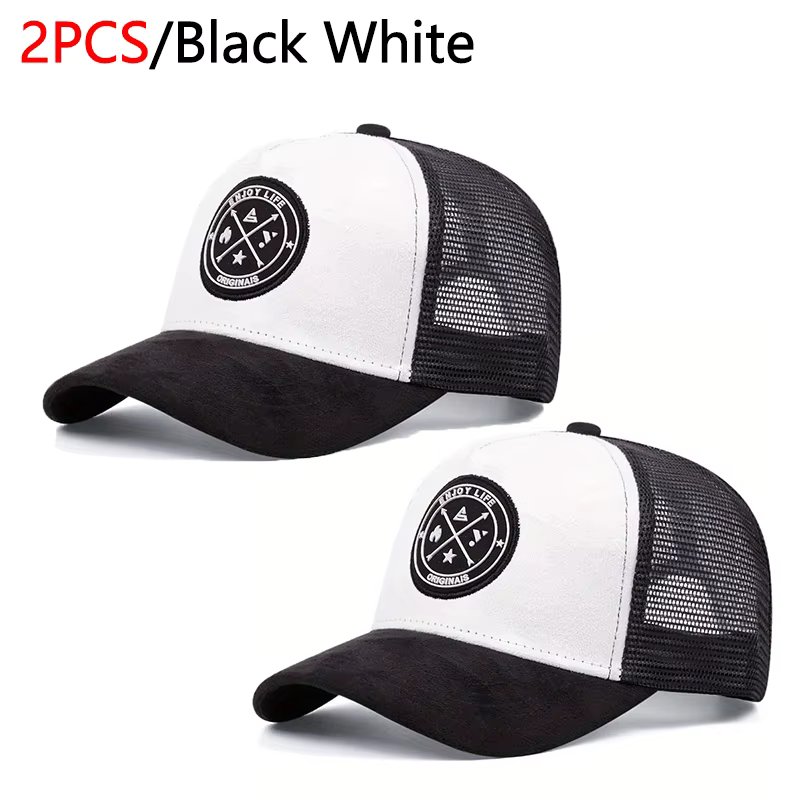 2pcs Black White