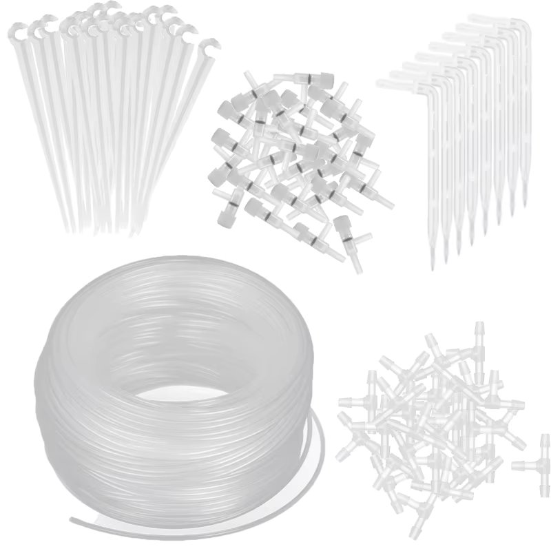 Transparent 1/4'' Bend Arrow Dripper Regulating Micro Drip Irrigation Kit Garden Water Connector 4/7mm Hose Dripper Greenhouse