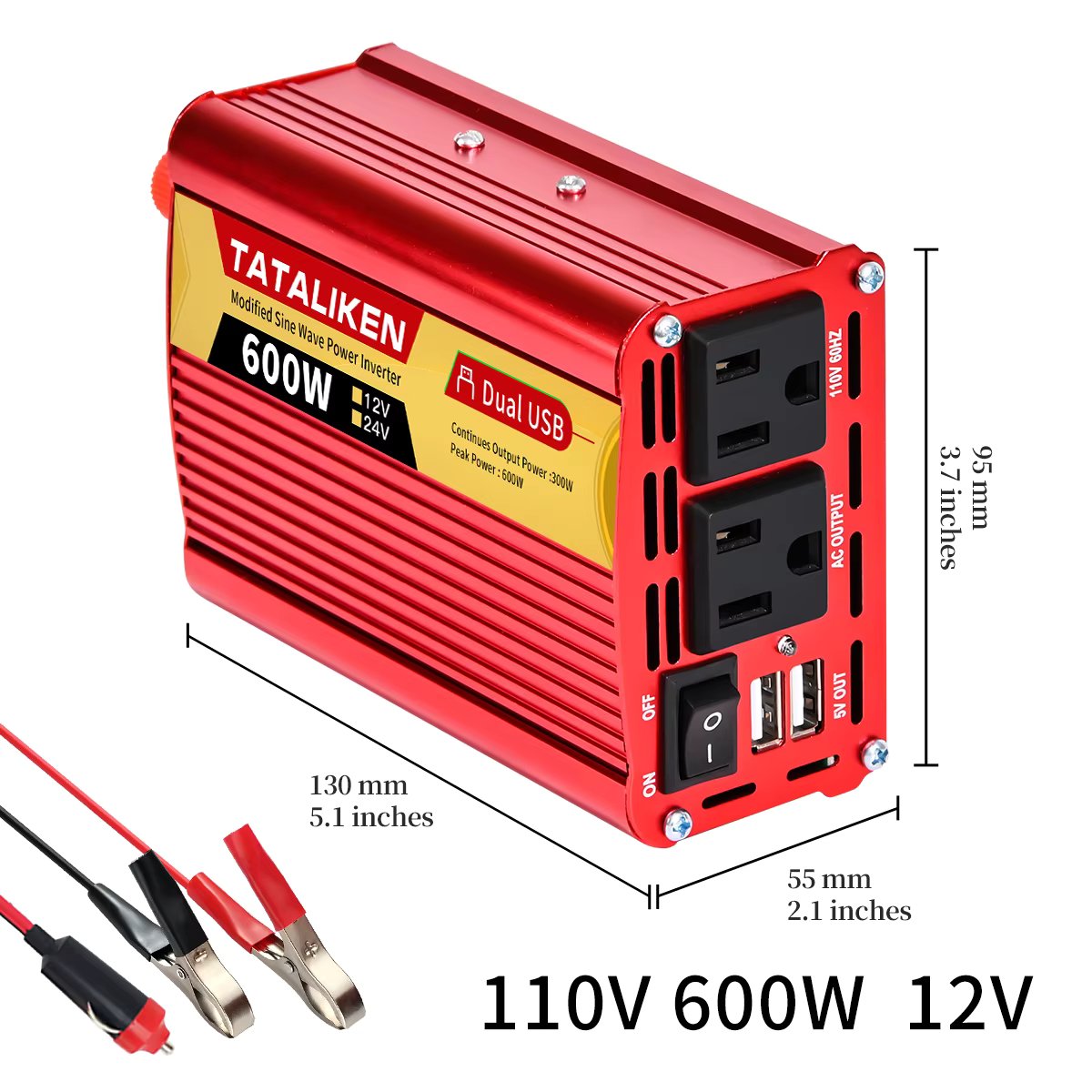 12V 600W 110V 60HZ