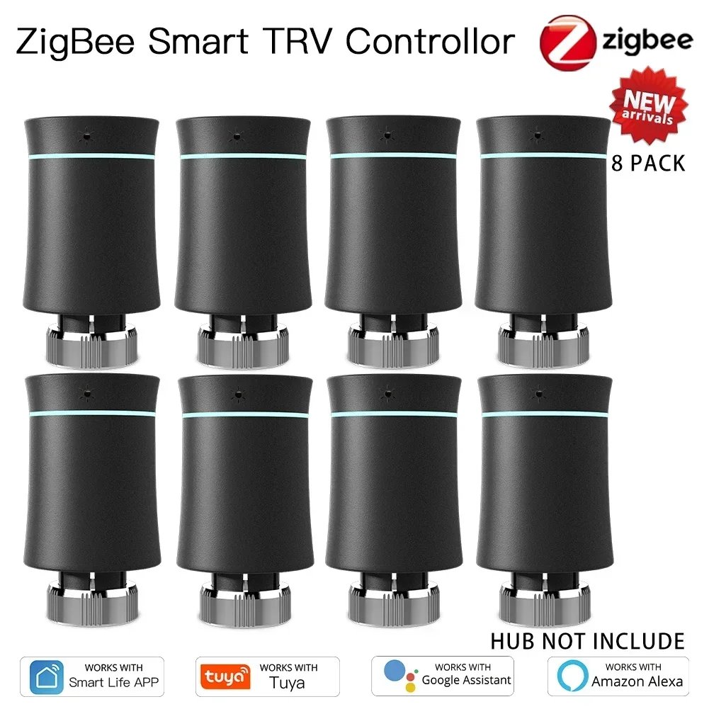 8PCS Black Valve