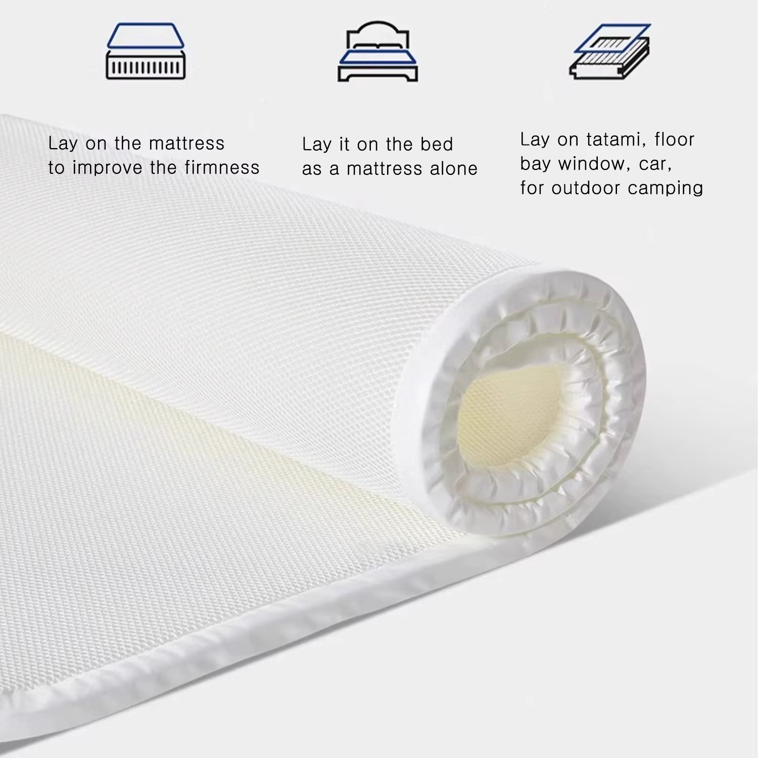 Bed Mattresses Summer Cool Mat Four Seasons Breathable Mattress 3D Air Mesh Topper Comfortable Mattress Cool Mat Ventilated Desi