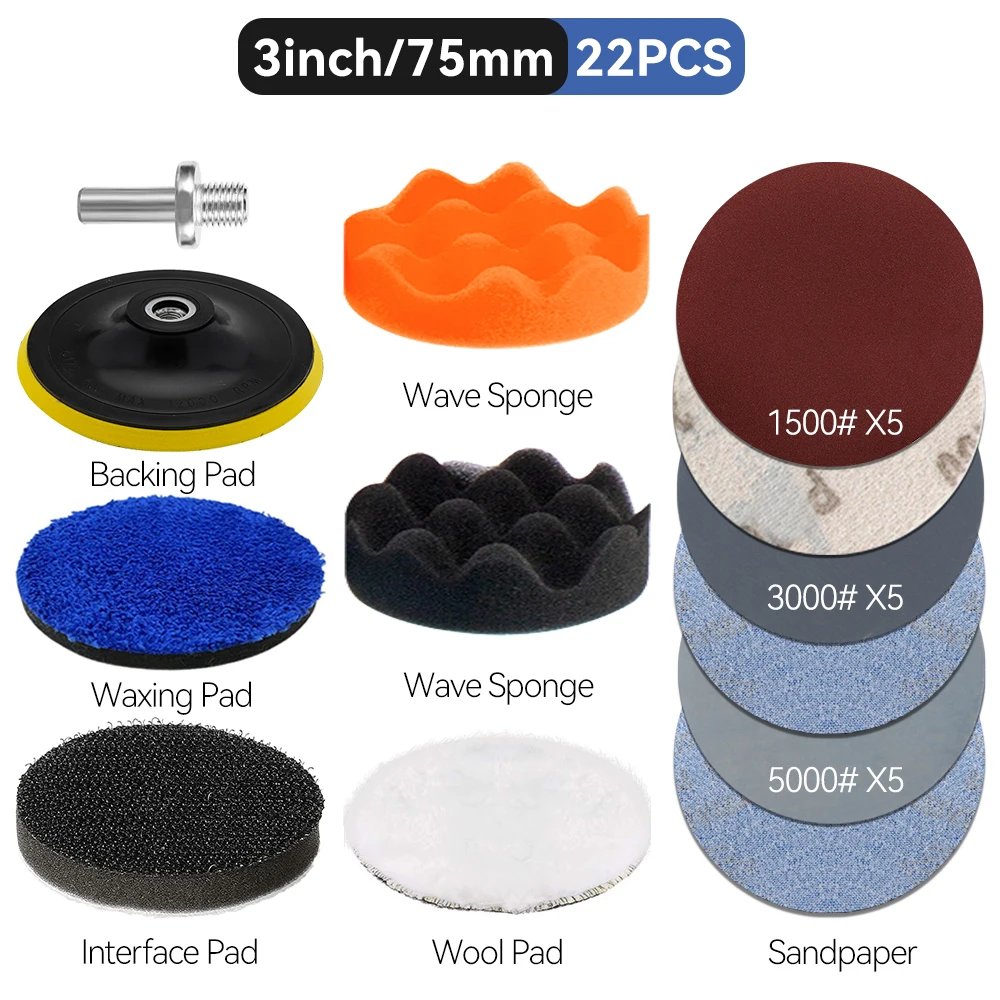 22PCS 1500-3000-5000