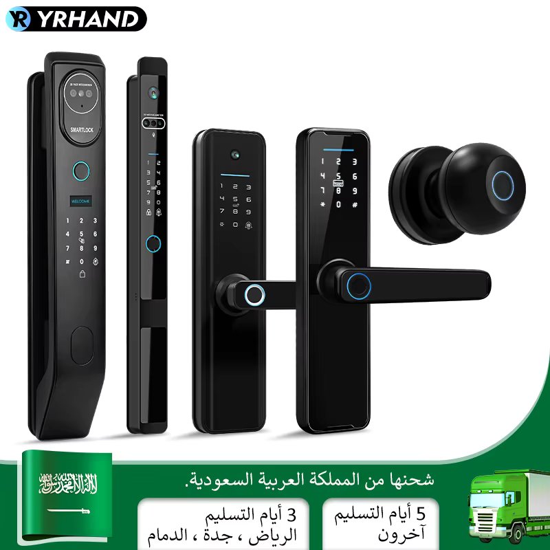 From SA Fast shipping Cerradura Intelige Waterproof Tuya Biometric Fingerprint Password ElectronicSecurity Intelligent door lock