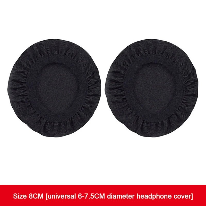 2Pcs Reusable Hygienic Universal Soft Washable Headphones Elastic Protective Dust Proof Earpad Covers Durable Breathable